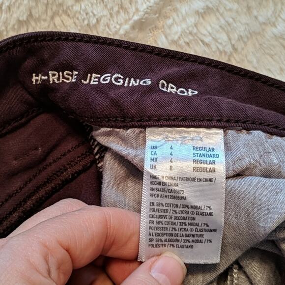 EUC American Eagle Hi Rise Jegging Crop, 4R - Picture 7 of 7
